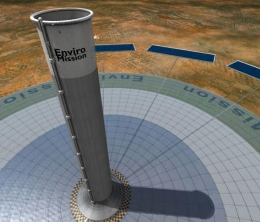 这个巨型结构利用涡轮机和太阳能发电。