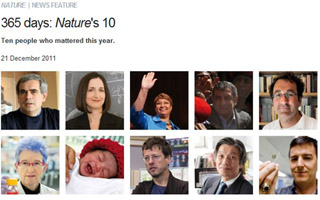 Nature：2011科学界年度人物