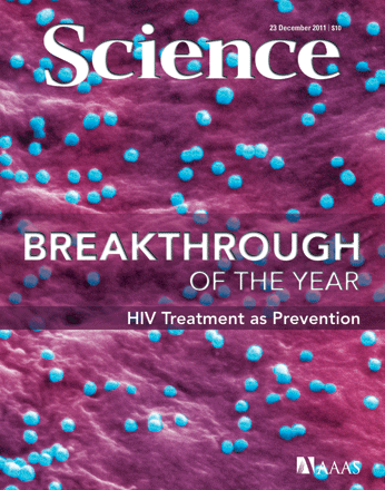 《科学》评出年度科学突破 HIV防御方法居首