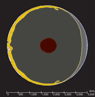 Figure 2: Post-impact internal structure.