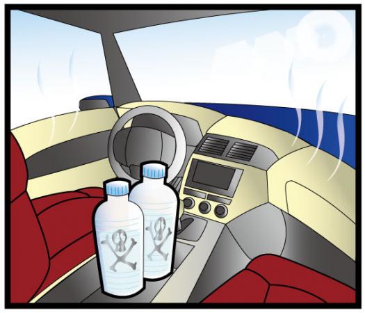 夏天喝放在车内的瓶装水会致癌