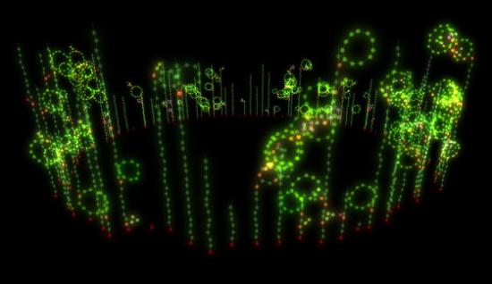 A new computer algorithm that can generate a controllability structure for any complex network. The red points are 'driver nodes,' which can control the rest of the nodes (green). 