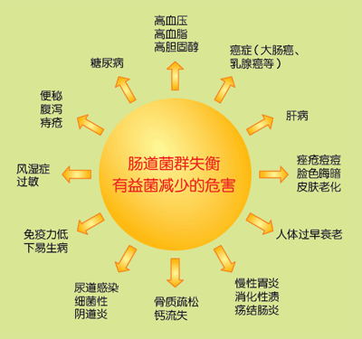 肠道菌群失调带来的危害