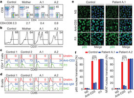 Figure 1: Patients have a proximal TCR activation defect.